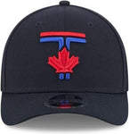 New Era 9FORTY M-Crown MLB Toronto Blue Jays City Connect Adjustable Snapback Hat - Navy