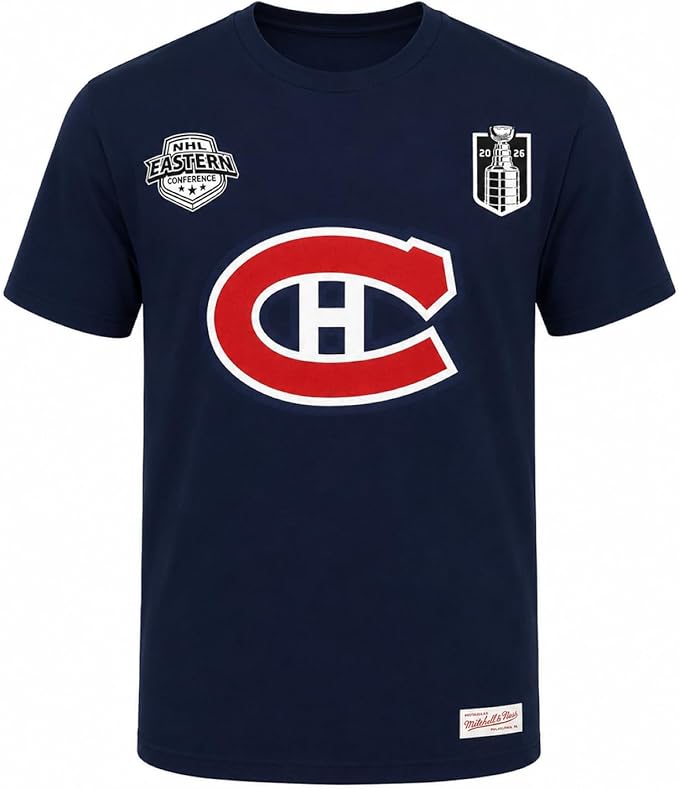 Mitchell & Ness Team NHL Montreal Canadiens 2026 Eastern Conference Champions Tee - Navy