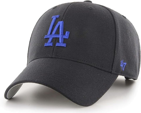 '47 MLB Los Angeles Dodgers MVP Adjustable Hat - Black/Blue