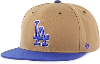 47 MLB Los Angeles Workshop Captain Adjustable Snapback Hat Brown