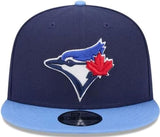 New Era MLB Toronto Blue Jays 9FIFTY Adjustable Alternate Snapback Hat - Navy/Light Blue Brim