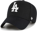 '47 MLB Los Angeles Dodgers Sure Shot MVP Snapback Hat - Black/White
