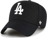 '47 MLB Los Angeles Dodgers Sure Shot MVP Snapback Hat - Black/White