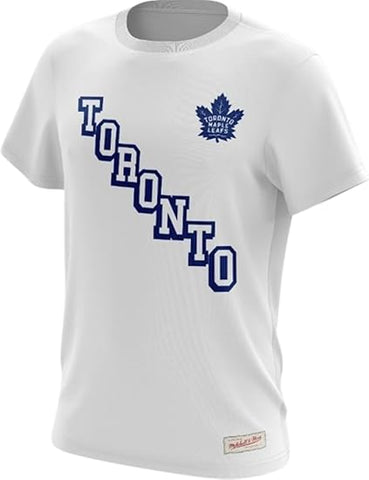 Mitchell & Ness NHL Toronto Maple Leafs Stacked Letter Tee - White