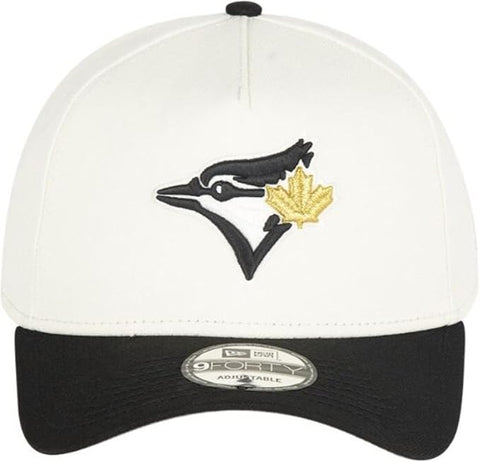 New Era Toronto Blue Jays 9FORTY A-Frame Adjustable Snapback - Chrome/Black