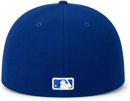 New Era MLB Toronto Blue Jays 39THIRTY Cooperstown Logo On-Field Stretch Fit Cap - Royal Blue/White