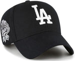 '47 MLB Los Angeles Dodgers Sure Shot MVP Snapback Hat - Black/White