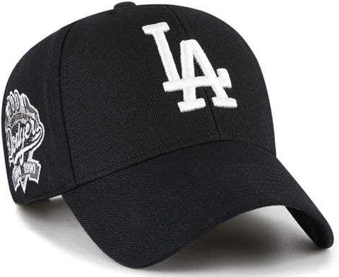 '47 MLB Los Angeles Dodgers Sure Shot MVP Snapback Hat - Black/White