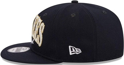 New Era MLB New York Yankees Golden Tall Text 9FIFTY Adjustable Snapback Hat - Navy