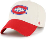 '47 NHL Montreal Canadiens Grand Stand Adjustable Clean Up Hat - White / Red