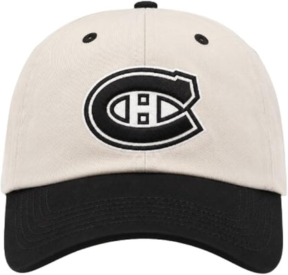 '47 NHL Montreal Canadiens Two Tone Adjustable Clean Up Hat - Beige/Black