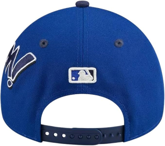 New Era MLB Toronto Blue Jays 9FORTY A-Frame Youth 2025 Players Weekend Comic Adjustable Snapback Hat - Blue