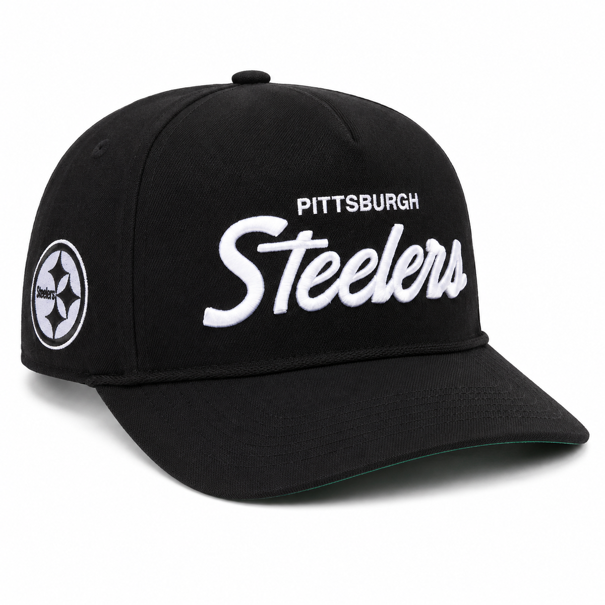 47 NFL Pittsburgh Steelers Attitude Hitch Adjustable Snapback - Black