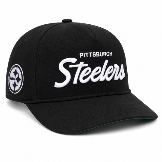 47 NFL Pittsburgh Steelers Attitude Hitch Adjustable Snapback - Black