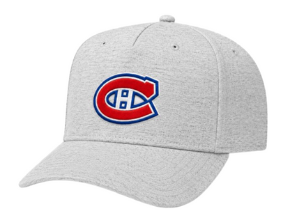 Mitchell & Ness NHL Montreal Canadiens Primary Logo Adjustable A-Frame Snapback - Heather Grey