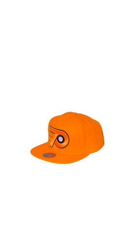 Men's Mitchell & Ness Orange Philadelphia Flyers Alternate Flip Snapback Hat