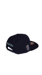 Men’s NHL Seattle Kraken Mitchell & Ness Alternate Flip Snapback Hat – Black
