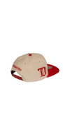 Men’s NHL Detroit Red Wings Mitchell & Ness Alternate Flip Snapback Hat – Cream