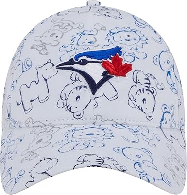 New Era MLB Toronto Blue Jays Youth Animal Print Adjustable Flex Hat - White