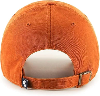 47 MLB New York Yankees Clean Up Adjustable Hat - Burnt Orange