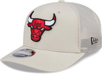 New Era NBA Boston Celtics Canvas 9SEVENTY Trucker Stretch-Snap Adjustable Hat - Cream (Copy)