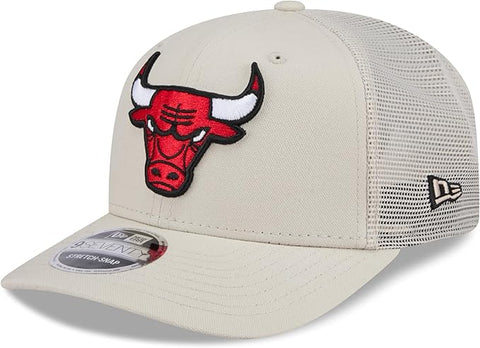 New Era NBA Boston Celtics Canvas 9SEVENTY Trucker Stretch-Snap Adjustable Hat - Cream (Copy)