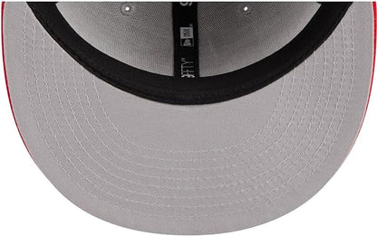 New Era NBA Toronto Raptors 2023 Draft 9FIFTY Snapback Hat - Gray/Red