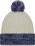 New Era Womens MLB Toronto Blue Jays Fresh White Blue Cuffed Knit Hat