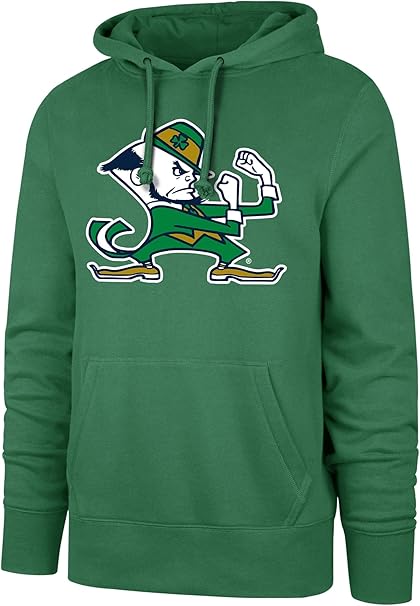 47 NCAA Notre Dame Fighting Irish Imprint Headline Hoodie - Green