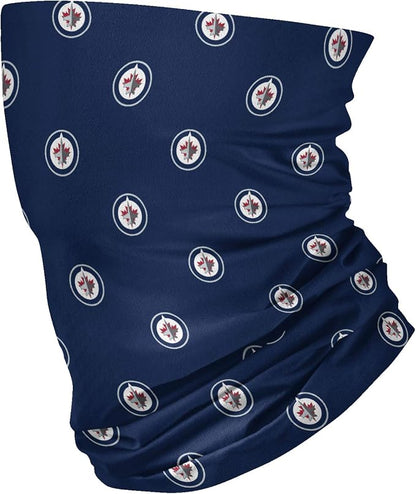 FOCO NHL Winnipeg Jets Mini Print Gaiter Scarf - Navy