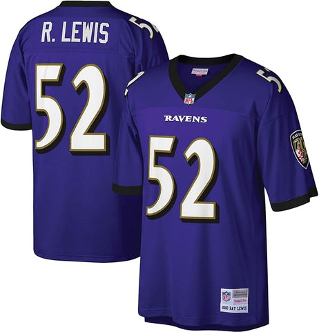 Mitchell & Ness NFL Men's Baltimore Ravens Ray Lewis #52 Legacy Jersey - Purple