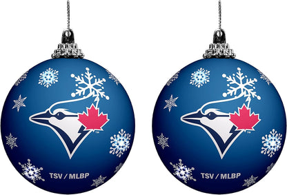 MLB Toronto Blue Jays Light Up Shatterproof Ornament - Pack of 2