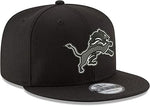 New Era NFL 9FIFTY Detroit Lions Limited Edition Adjustable Cap - Black/ White