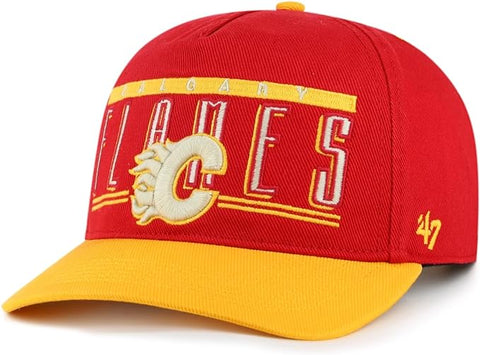 47 Hitch NHL Calgary Flames Double Header Baseline Snapback Hat Red