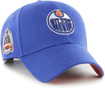 47 NHL Edmonton Oilers Sure Shot MVP Adjustable Snapback Hat Cap - Blue