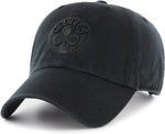 47 NBA Boston Celtics Clean Up Adjustable Cap - Black on Black
