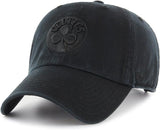 47 NBA Boston Celtics Clean Up Adjustable Cap - Black on Black