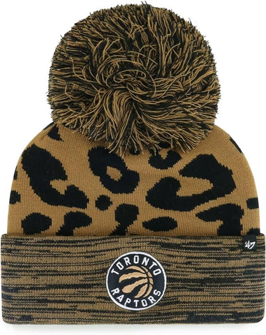 '47 Women's NBA Toronto Raptors Rosette Cuff Knit Hat - Brown/Black