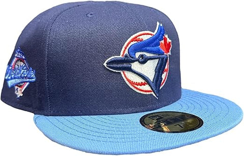New Era MLB Toronto Blue Jays Cooperstown 1993 World Series 59FIFTY Fitted Hat - Navy/Steel Blue