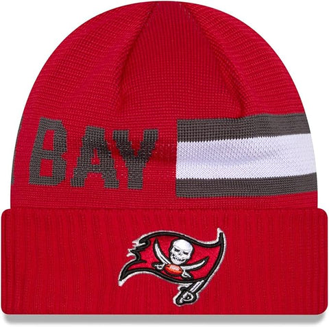 New Era NFL Tampa Bay Buccaneers 2024 Cold Weather Tech Knit Beanie - Red