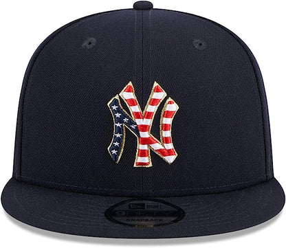 New Era York Yankees 9Fifty Fourth of July Flat Snapback Adjustable Hat - Navy