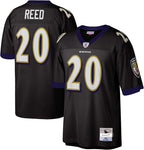 Mitchell & Ness NFL Men's Baltimore Ravens Ed Reed #20 Legacy Jersey - Black