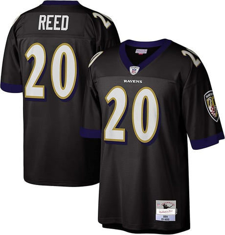 Mitchell & Ness NFL Men's Baltimore Ravens Ed Reed #20 Legacy Jersey - Black
