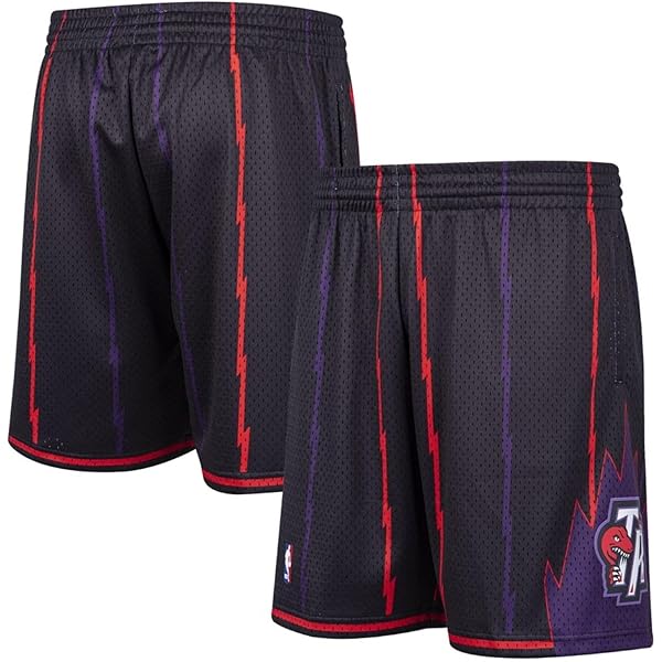Youth Mitchell & Ness Purple/Black Toronto Raptors 1998/99 Hardwood Classics Swingman Shorts