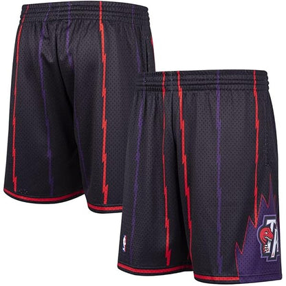 Youth Mitchell & Ness Purple/Black Toronto Raptors 1998/99 Hardwood Classics Swingman Shorts
