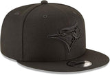 New Era 9FIFTY MLB Toronto Blue Jays Adjustable Snapback Hat - Black / Black