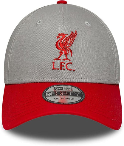 New Era 9FORTY EPL Liverpool FC Contrast Adjustable Hat - Grey/Red