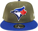 New Era MLB Toronto Blue Jays 9FIFTY Adjustable Snapback Hat - Olive Green/Blue