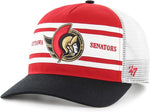 47 NHL Ottawa Double Header Super Stripe Hitch RF Adjustable Snapback Hat - Red/Black