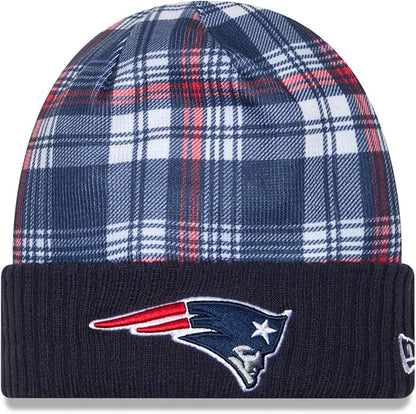 New Era NFL 2024 New England Patriots Sideline Statement Cuff Knit- Navy